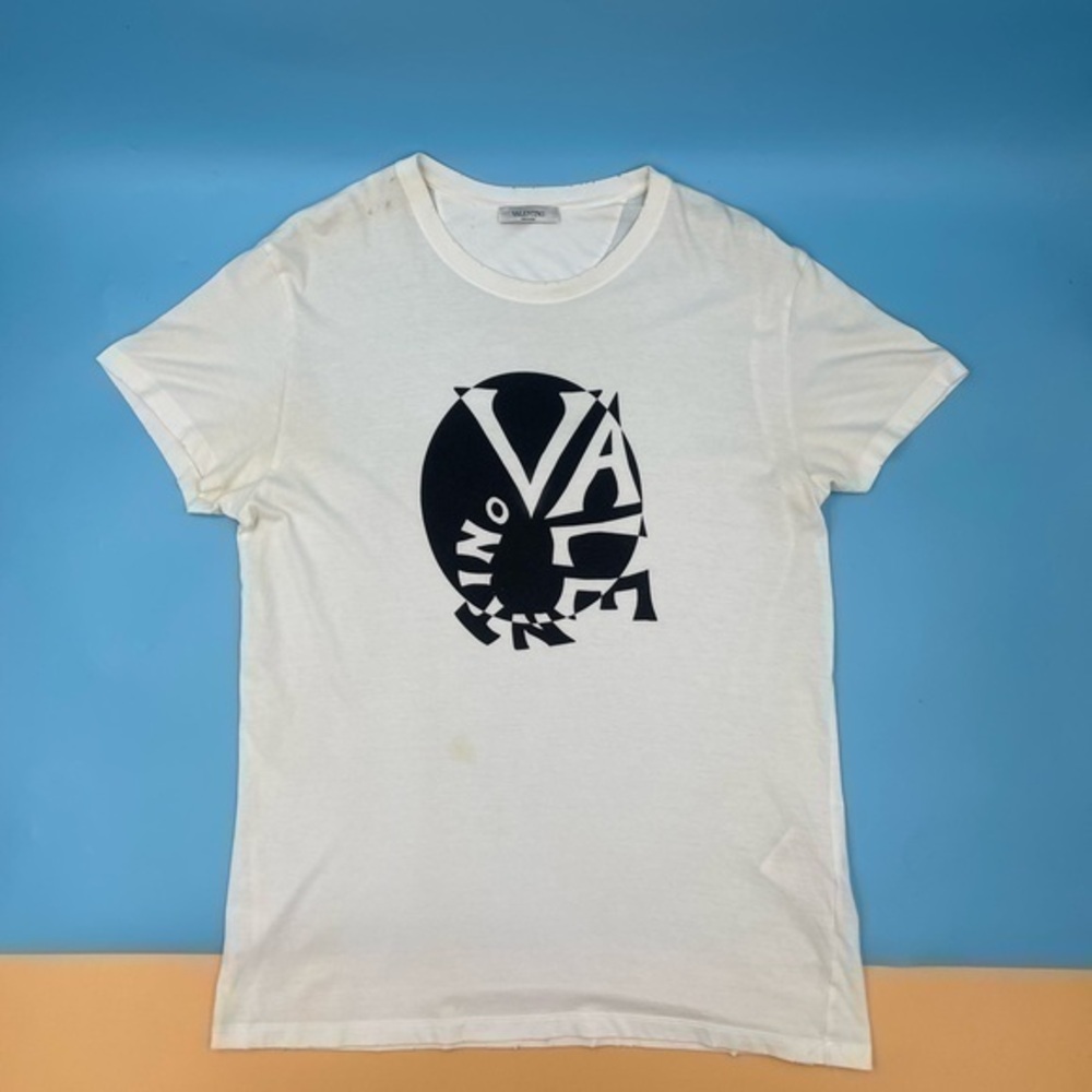 Valentino Graphic White Mens T-shirt